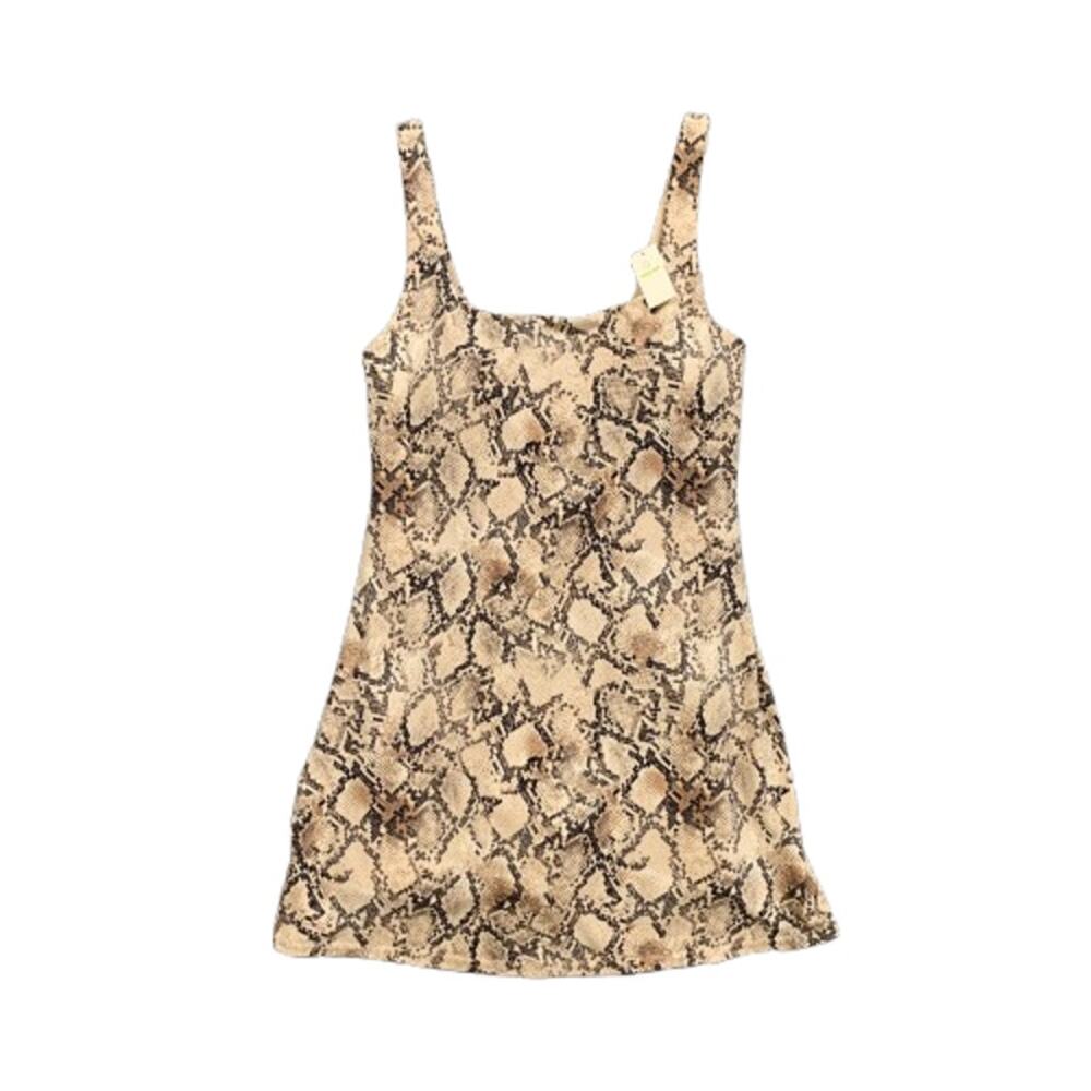 Offline By Aerie Tank Dress Women S Small Snakeskin Skort Square Neck Pad Mini